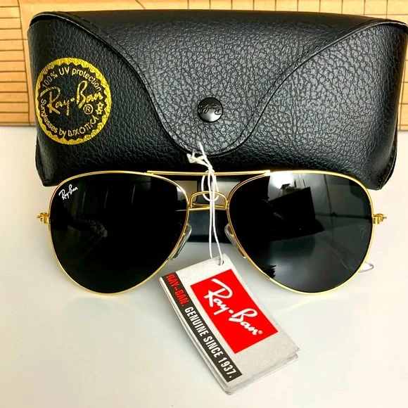 Ray-Ban Aviator Unisex Sunglasses W/ Case NWT $250 Ray-Ban Italy RB3025 Aviator Brown Sunglasses NIB 58MM $250  main image 2